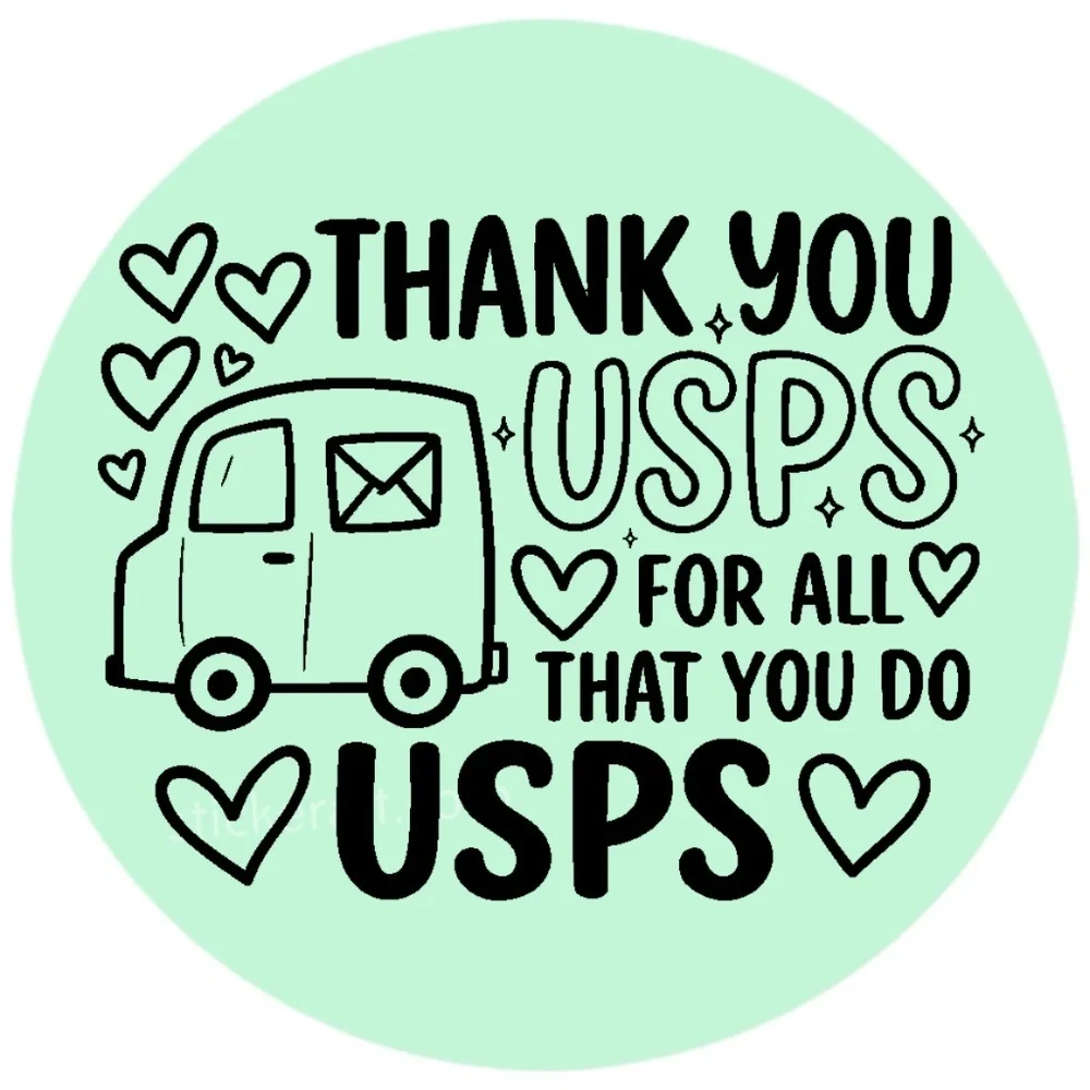 Thank You USPS Stickers for Packages & Envelopes – 2